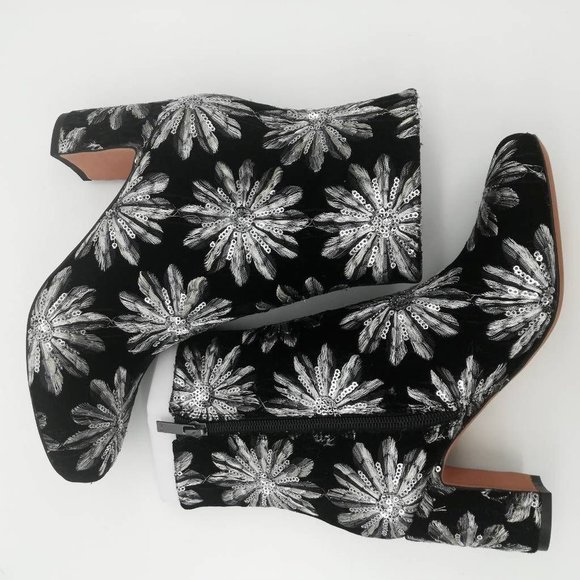 Marc Fisher Womens Grazi 2 Ankle Boots Booties Multicolor Floral Zip 6 M New‎ - Picture 6 of 12